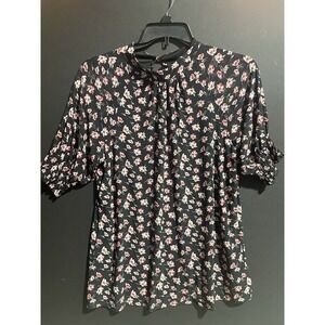 PERSEPTION CONCEPT Floral Print Blouse Size XL